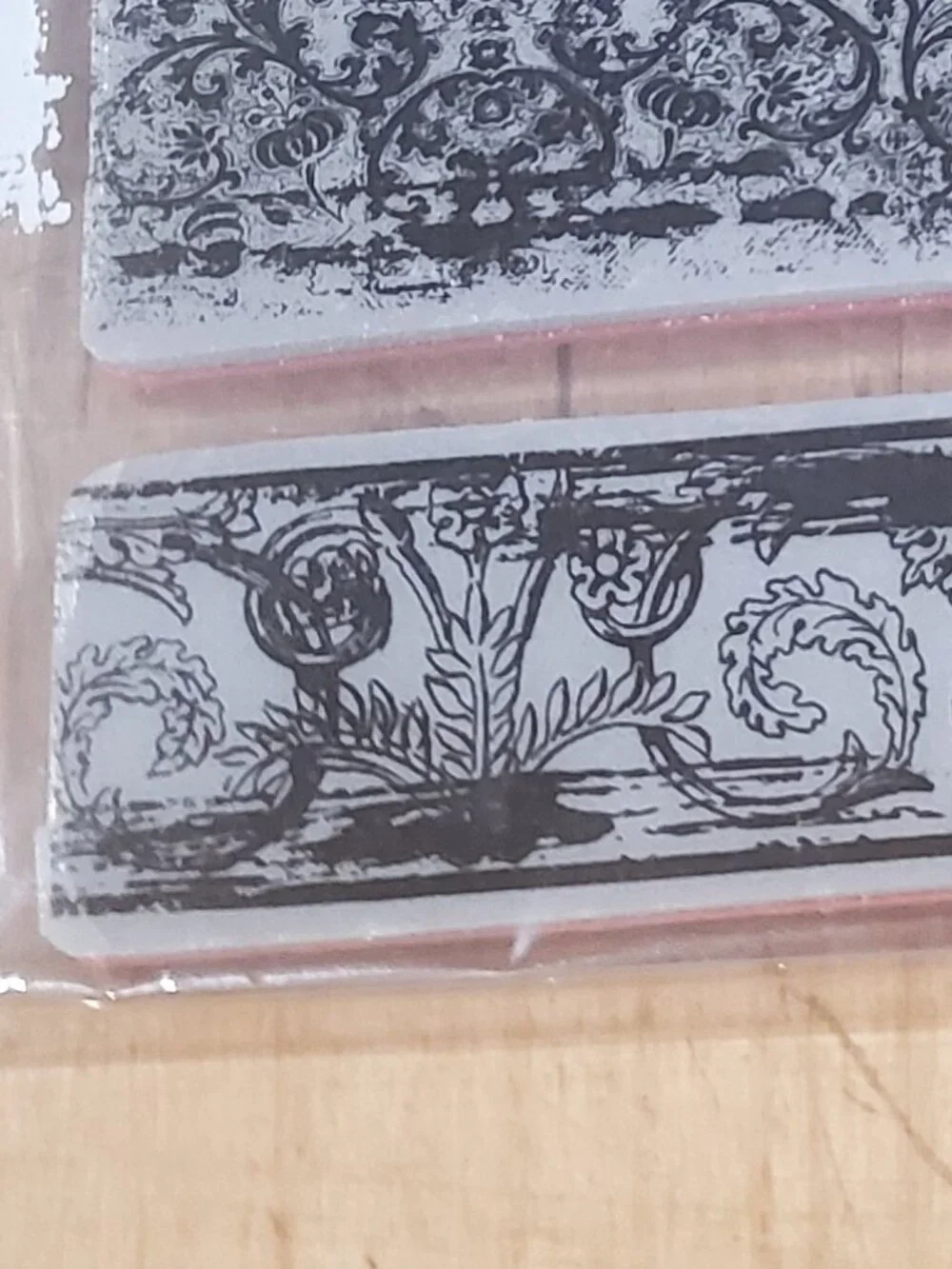 Tim Holtz Stampers Anonymous Cling Stamps Eclectic Edges 7 x 8.5 